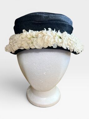Vintage Floral Pillbox Hat